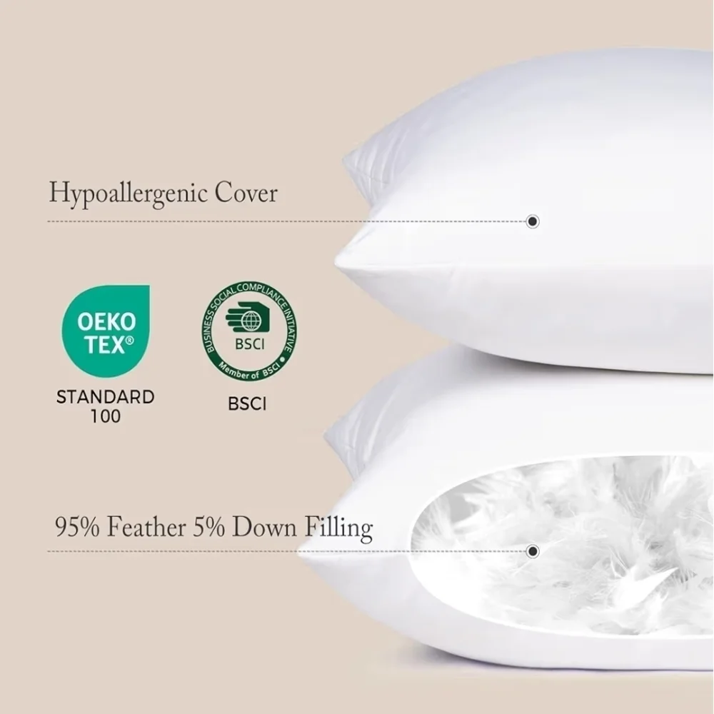 Luxury White Pillow Set